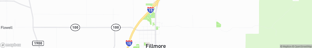 Fillmore Truck Stop - map