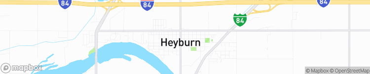 Heyburn - map