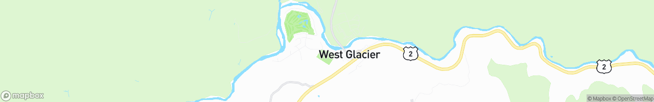 West Glacier RV Park & Cabins - map
