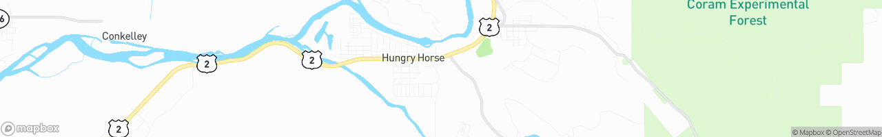 Hungry Horse Ranger Station - map
