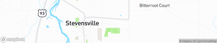 Stevensville - map