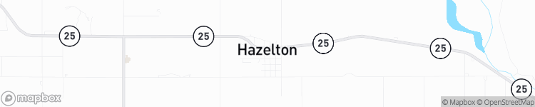 Hazelton - map