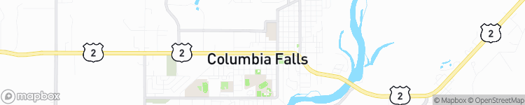 Columbia Falls - map