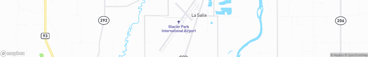 Glacier Park International Airport - map