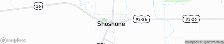 Shoshone - map