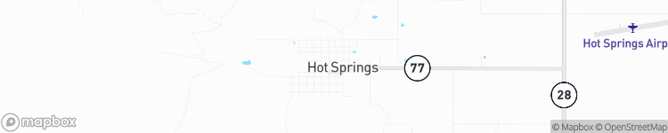 Hot Springs - map
