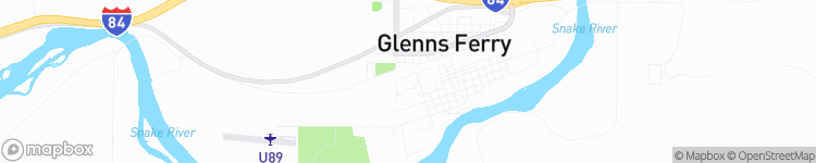 Glenns Ferry - map