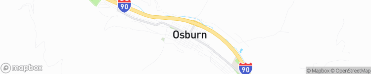 Osburn - map