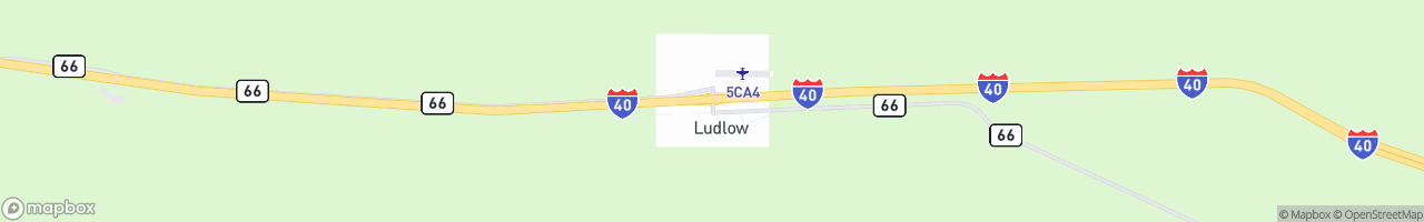Ludlow Truck Stop - map