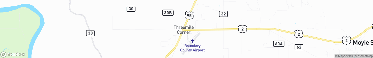 3 Mile Corner Truck Stop - map
