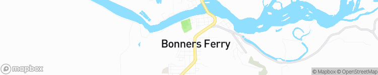 Bonners Ferry - map