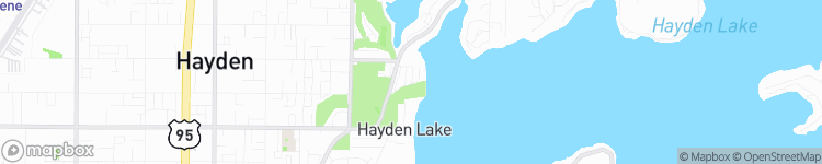 Hayden Lake - map