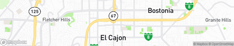 El Cajon - map