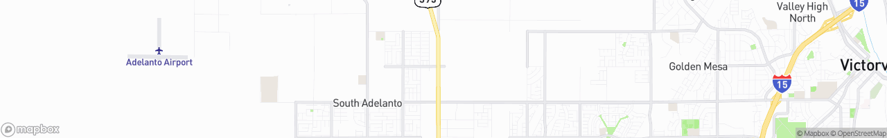 High Desert/Gitano Truck Stop - map