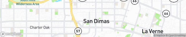 San Dimas - map