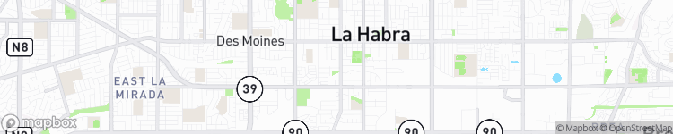 La Habra - map