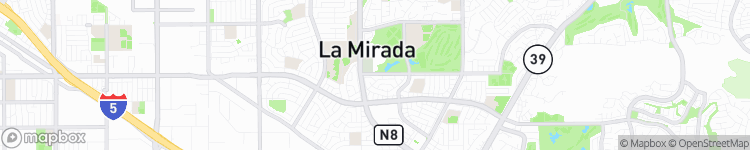 La Mirada - map