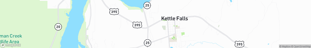 Weigh Station Kettle Falls SB & NB - map