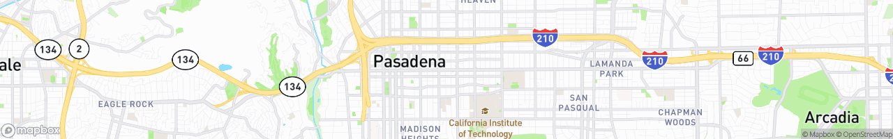 Target Pasadena - map