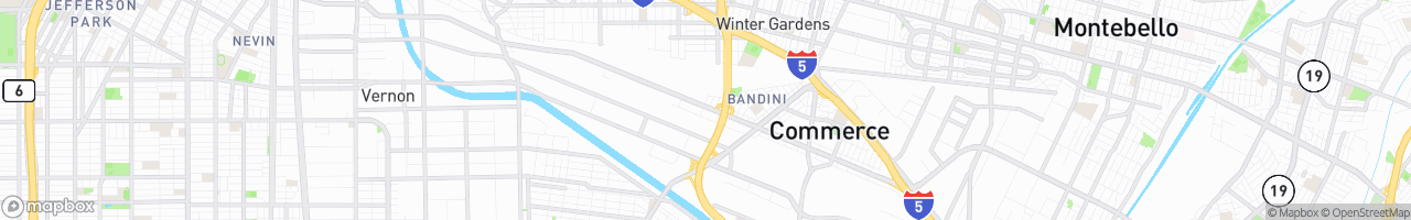 Commerce Truck Stop - map