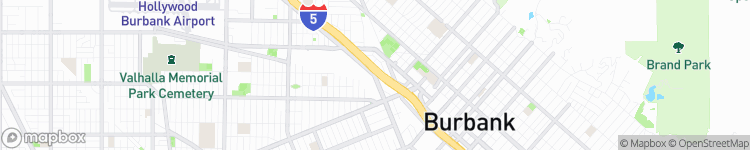 Burbank - map