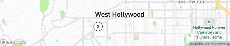 West Hollywood - map