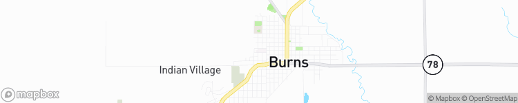 Burns - map