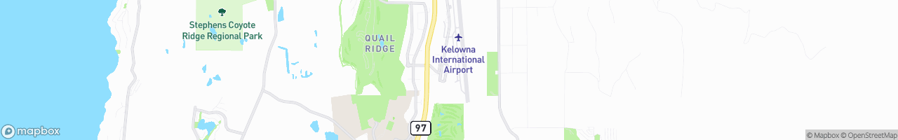 Kelowna International Airport YLW - map