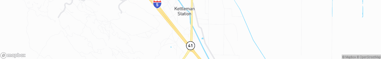 Kettleman City Truck Stop - map