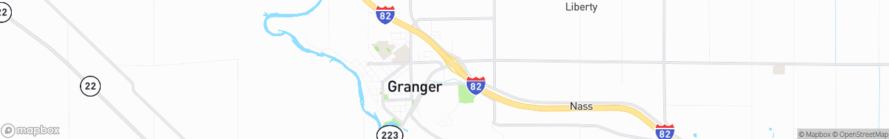 Granger Travel Plaza - map