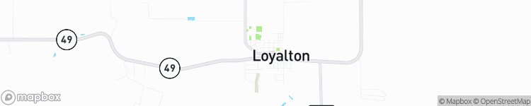 Loyalton - map