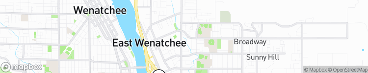 East Wenatchee - map