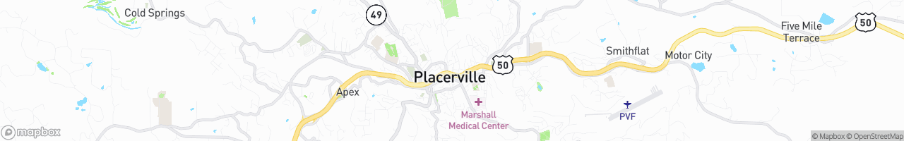 Placerville - map