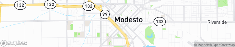 Modesto - map