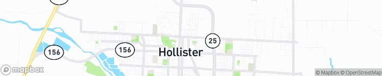 Hollister - map