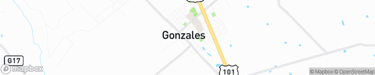 Gonzales - map