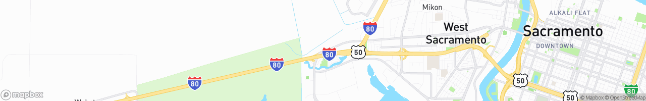 West Sacramento Truck Stop - map