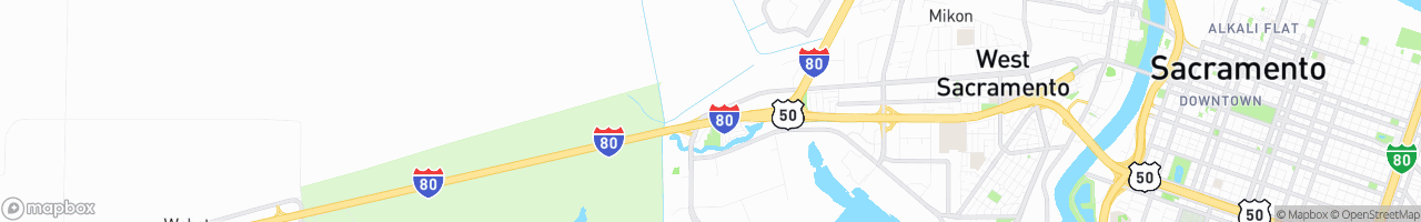 West Sacramento Truck Stop - map