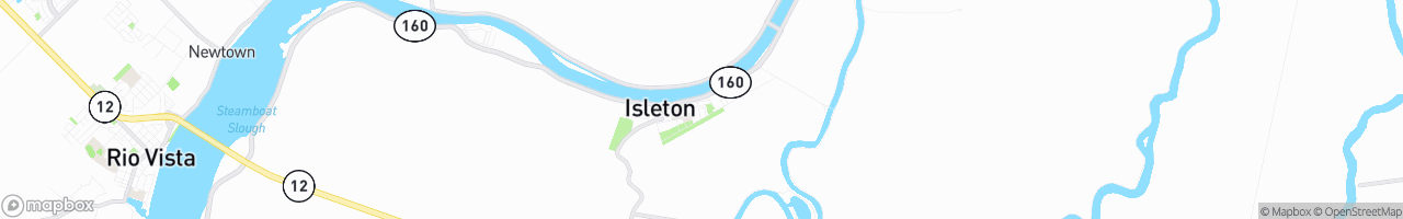 Isleton - map