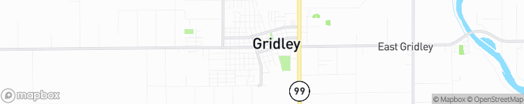 Gridley - map