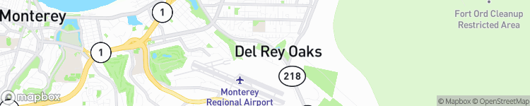 Del Rey Oaks - map