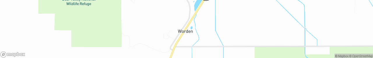 Worden Truck Stop - map