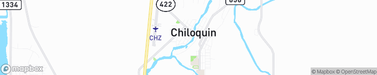 Chiloquin - map