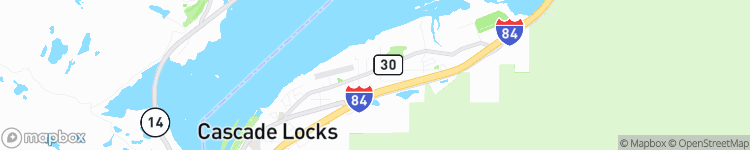 Cascade Locks - map