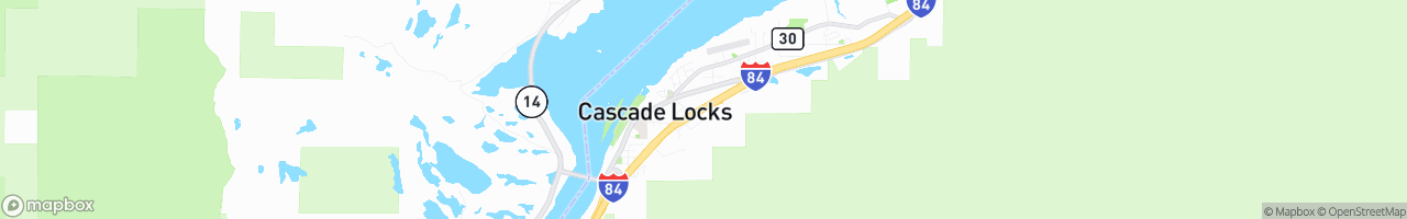 Weigh Station Cascade Locks EB - map