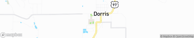 Dorris - map
