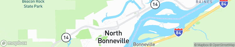 North Bonneville - map