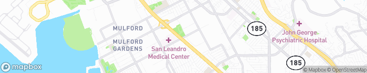 San Leandro - map