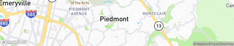 Piedmont - map