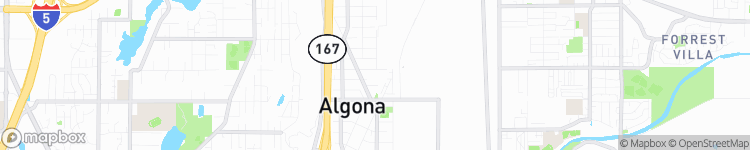 Algona - map